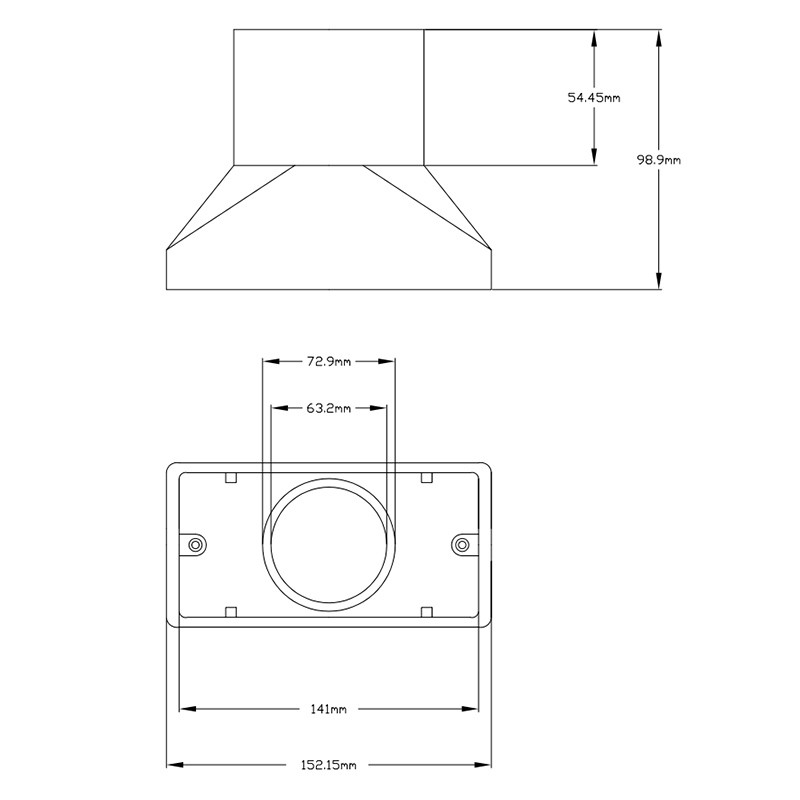 dimensiones toma aspiración